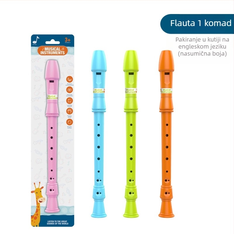 Sedmeročlani set dječjih ritmičkih instrumenata – plastični, za predškolsku dob od 4–6 godina