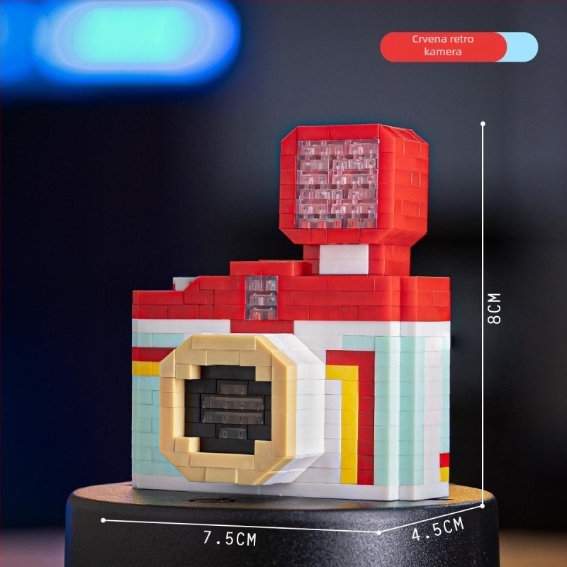 LEGO-kompatibilan set građevinskih blokova s retro kućanskim aparatima, ABS plastika, 400–800 komada, 2 kg, za uzrast 7–14 godina