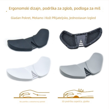 Podloga za zglob miša, 2. generacija, mala podloga, prirodna guma, jastučić za dlan, OEM prerada