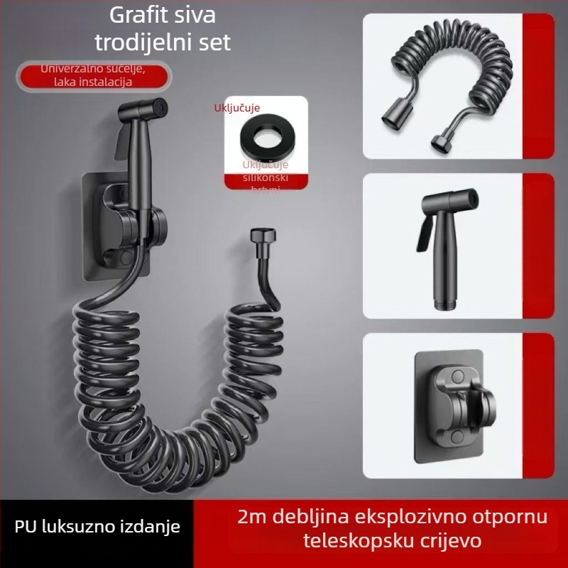 Bakrena prskalica za kupaonicu s visokotlačnim pojačivačem za čišćenje kupaonice i ispiranje WC-a
