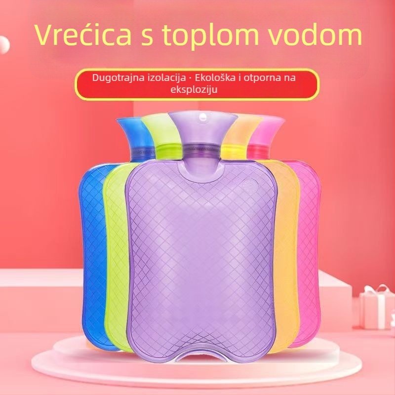 Vruća boca za vodu, napunjena vodom, deblja i otporna na eksplozije, za zagrijavanje ramena, struka i trbuha.
