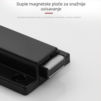Magnetski zaustavljač vrata ormara - skrivena ugradnja, pritisni tip, Nylon Rebounder model, ABS plast