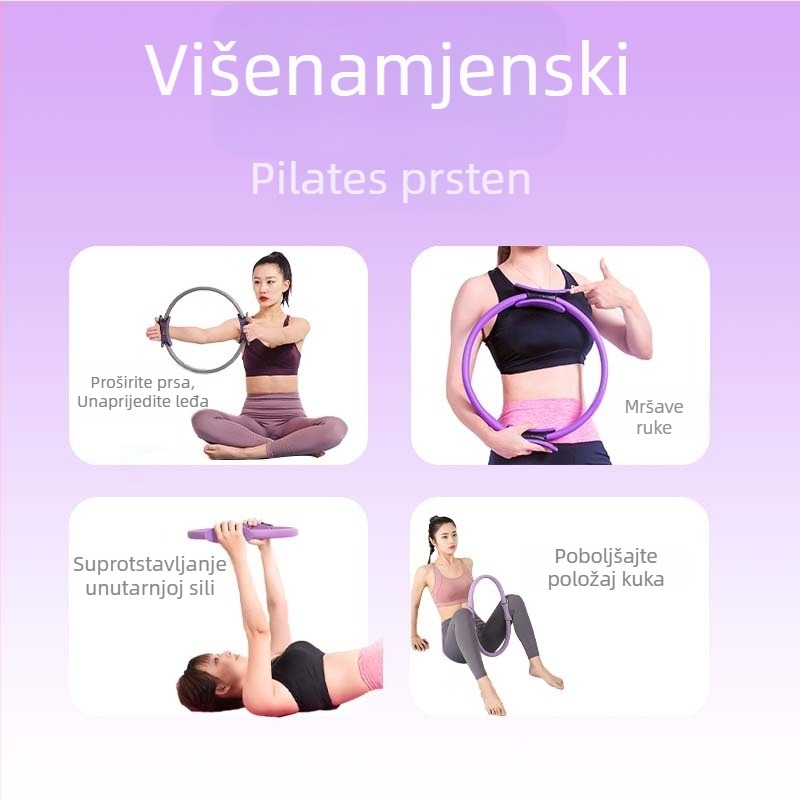 Pilates prsten s klipom za nogu – uređaj za trening mišića dna zdjelice za jogu