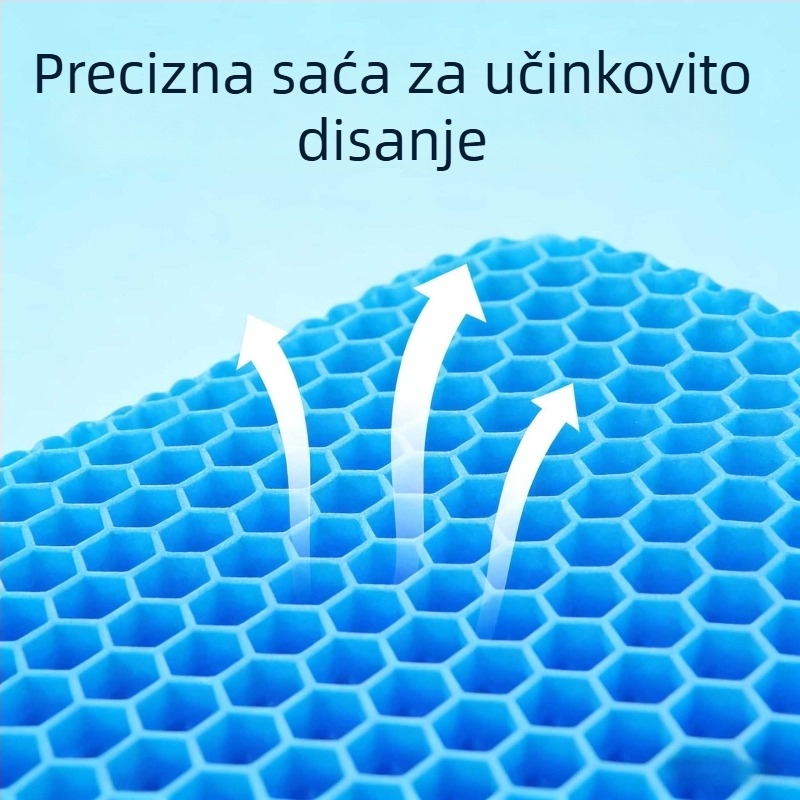 Podloga za hlađenje sjedala s pčelinjim saćem dizajnom za auto, ured i dom — PVC tkanina, napunjena vodom, jedinstven dizajn, ljetna verzija 2024, mogućnost prilagodbe