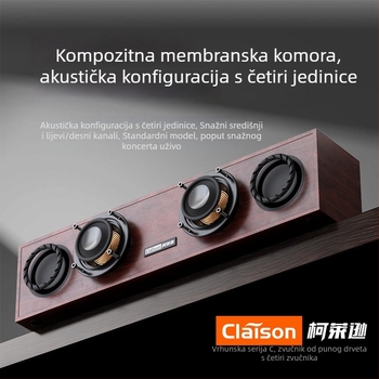 Drveni Bluetooth zvučnik za kućnu upotrebu, pogodna za stolno računalo ili laptop, USB bas zvučnik, visokokvalitetan zvuk