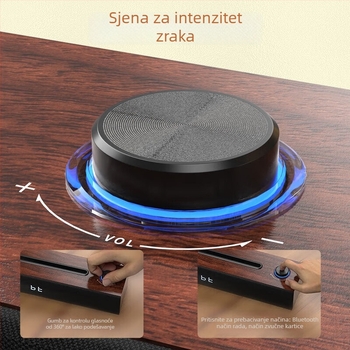 Philips SPA3809 Desni desktop zvučnik s ugrađenom zvučnom karticom, žičan i Bluetooth, 3×2W, ugrađena baterija, drveno kućište, 100Hz-20kHz, SNR ≥60dB, Bluetooth 5.3