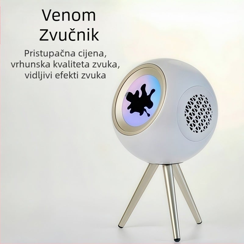 Bluetooth zvučnik s LED osvjetljenjem, 2 zvučnika, ugrađena baterija 4000-6000mAh, 30W, Bluetooth 5.3