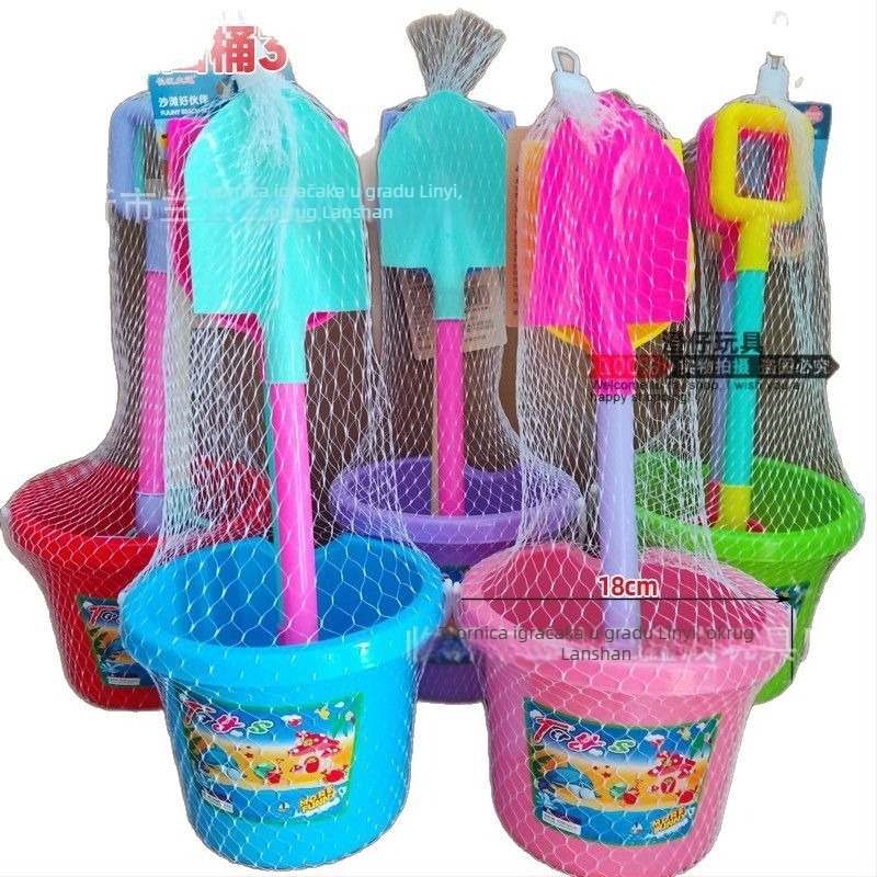 Set igračaka za plažu s ATV stilom koša i lopatice u obliku klepsidre za igru u pijesku i vodi • plastična konstrukcija • za djecu 4–6 godina