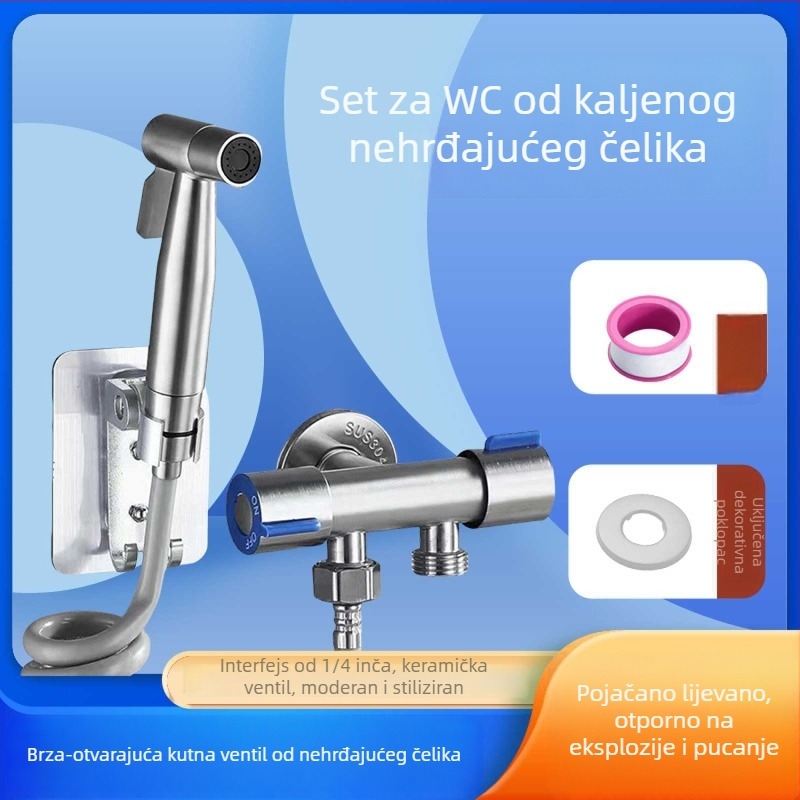Kutni ventil 1-in-2-out, dvostruka kontrola, 3-cestni miješalica, 304 nehrđajući čelik, unutarnji promjer 20 mm, ugrađeni tip