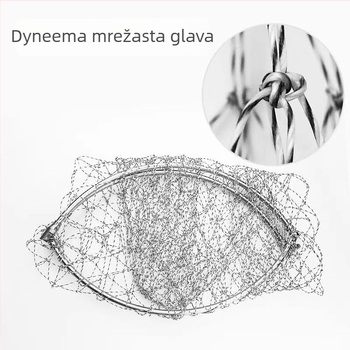 Glava mreže za ribolov - Materijal: Hercules; Promjer otvora mreže: 40–50 cm; Dubina mreže: 50–60 cm; Ne skuplja