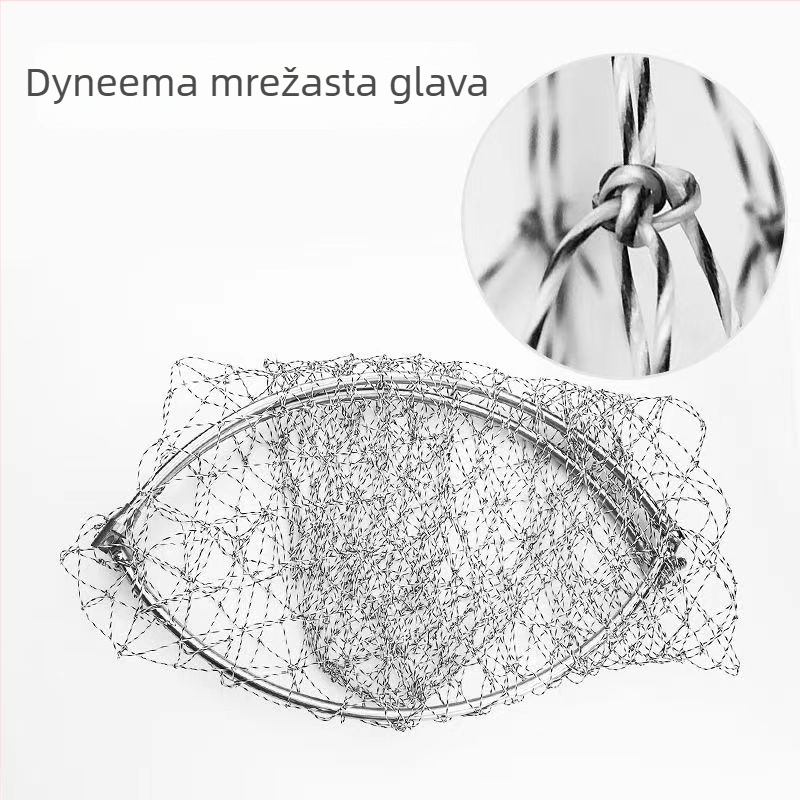 Glava mreže za ribolov - Materijal: Hercules; Promjer otvora mreže: 40–50 cm; Dubina mreže: 50–60 cm; Ne skuplja