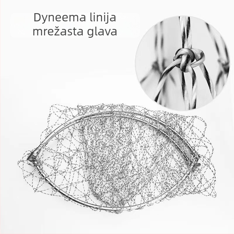 Glava mreže za ribolov - Materijal: Hercules; Promjer otvora mreže: 40–50 cm; Dubina mreže: 50–60 cm; Ne skuplja