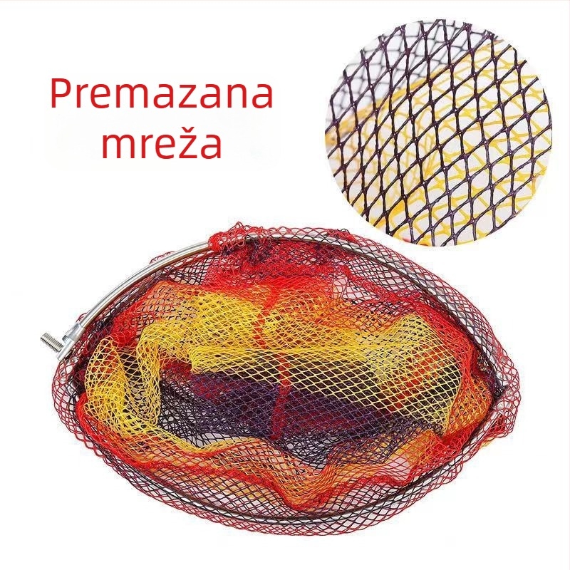 Glava mreže za ribolov - Materijal: Hercules; Promjer otvora mreže: 40–50 cm; Dubina mreže: 50–60 cm; Ne skuplja