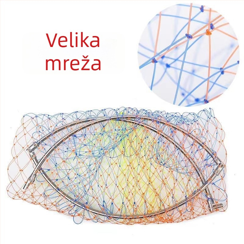 Glava mreže za ribolov - Materijal: Hercules; Promjer otvora mreže: 40–50 cm; Dubina mreže: 50–60 cm; Ne skuplja