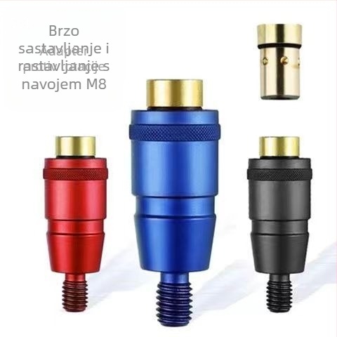 Brzo-otpuštajuća anti-rotacijska glava za mreže, univerzalni 8 mm konektor, brzo spajanje za mrežni štap, ribolovni dodatak