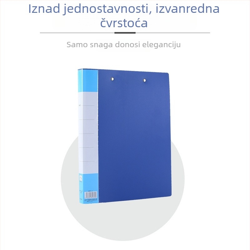 Mapa s dvostrukim čvrstim klipom, plastično kućište, model 201, prilagodljiva obrada, pohrana dokumenata