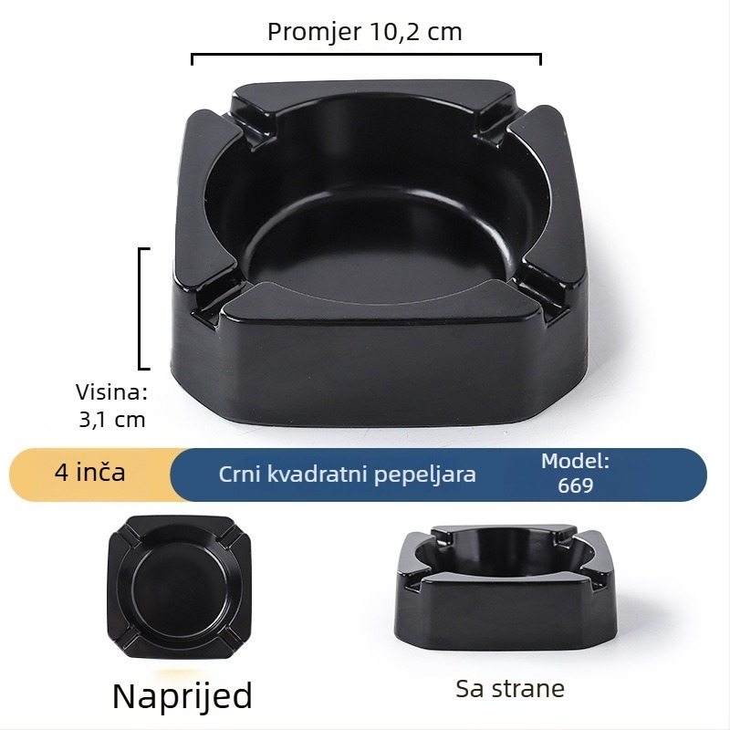 Pepeljara s imitacijom porcelana, otpornost na padanje, otporna na veter, minimalistički dizajn za restorane i hotele; Marka Xiangsu; Stil universalno; Logo nije moguće; Bez prilagođavanja