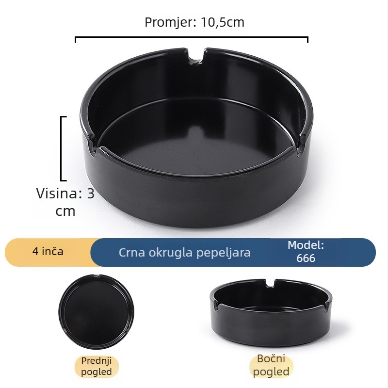 Pepeljara s imitacijom porcelana, otpornost na padanje, otporna na veter, minimalistički dizajn za restorane i hotele; Marka Xiangsu; Stil universalno; Logo nije moguće; Bez prilagođavanja