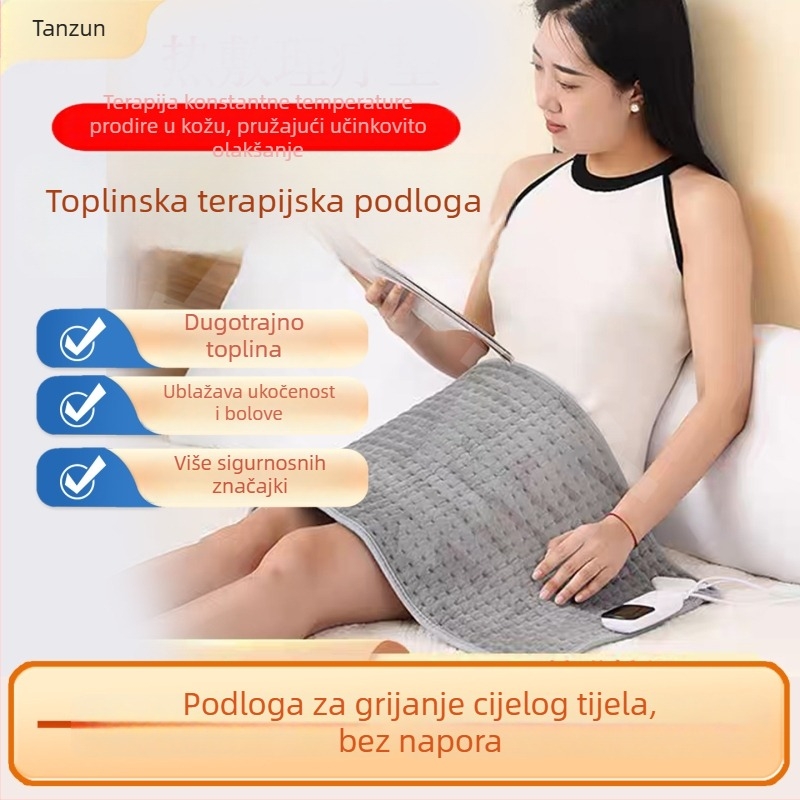 Unisex grijane papuče s USB, gornji dio od prave kože, grijane uloške, infracrvena terapija