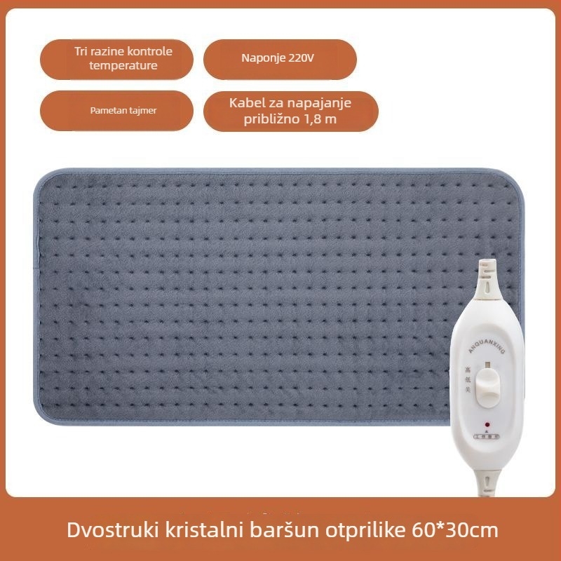 Unisex grijane papuče s USB, gornji dio od prave kože, grijane uloške, infracrvena terapija