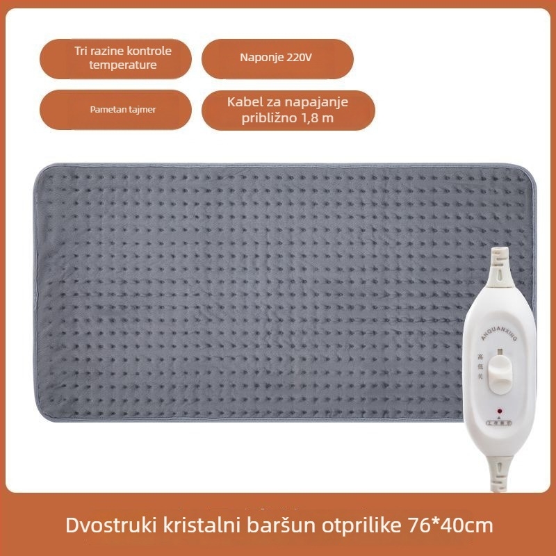 Unisex grijane papuče s USB, gornji dio od prave kože, grijane uloške, infracrvena terapija