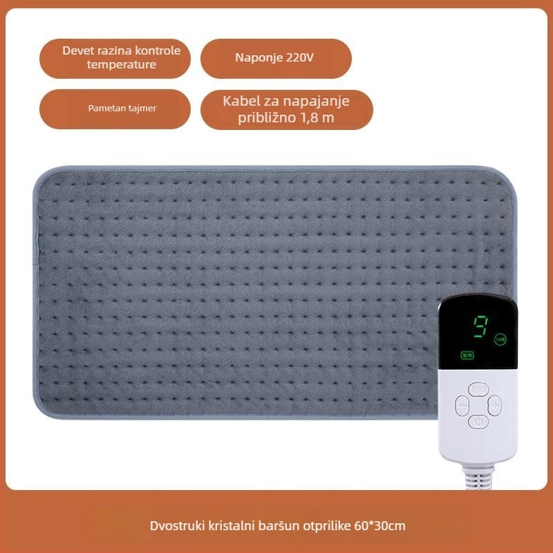 Unisex grijane papuče s USB, gornji dio od prave kože, grijane uloške, infracrvena terapija