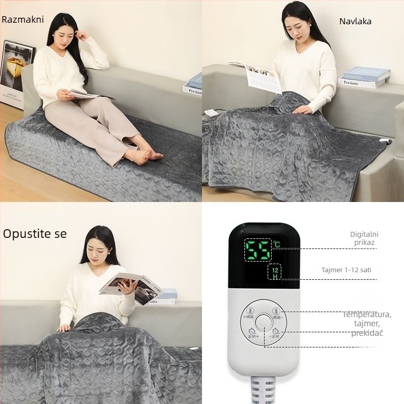 Unisex grijane papuče s USB, gornji dio od prave kože, grijane uloške, infracrvena terapija