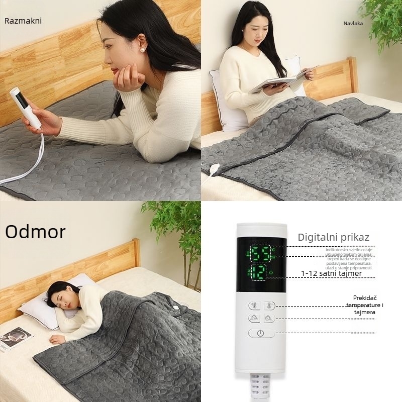 Unisex grijane papuče s USB, gornji dio od prave kože, grijane uloške, infracrvena terapija