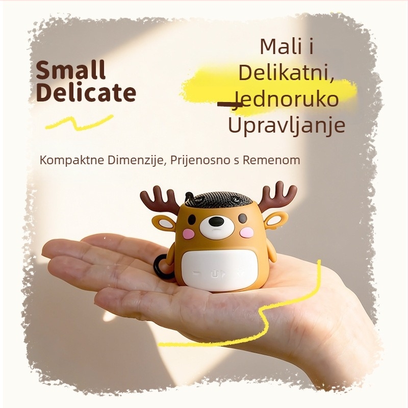 TK-21 Mini Bluetooth zvučnik s ugrađenom baterijom, Bluetooth 5.2, Izlaz 3W, Frekvencijski raspon 30 Hz-15 kHz