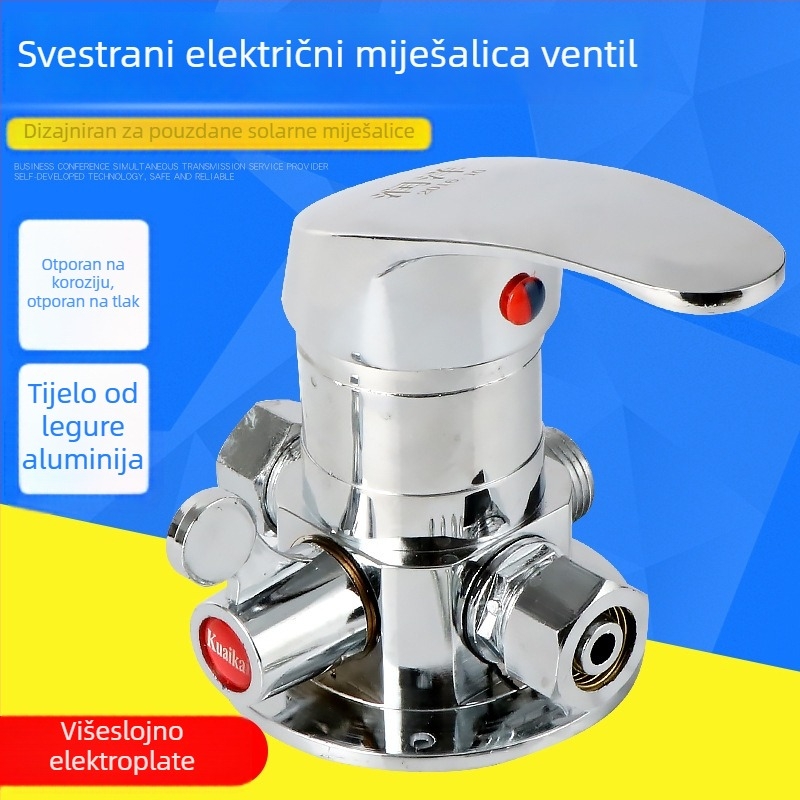 Ventil za miješanje tople i hladne vode za solarni bojler, promjer 15 mm, radni tlak 6, topla voda 85°C, hladna voda 0°C, Runyang