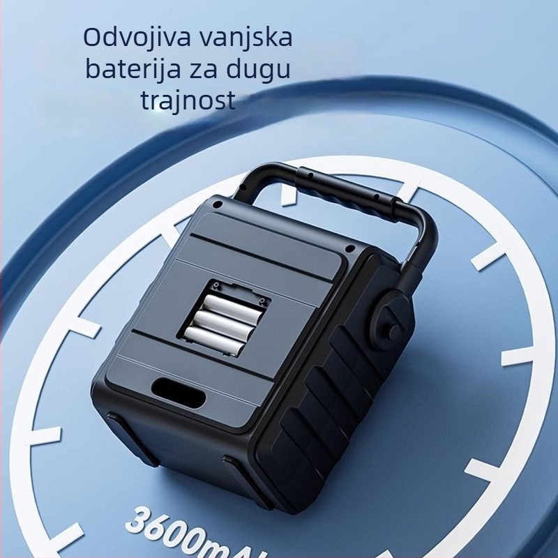 Huibang B-88 Prijenosni vanjski Bluetooth zvučnik s mikrofonom, 10W izlazna snaga, ugrađena baterija 1000–1200 mAh, Bluetooth 5.0, raspon frekvencija 100 Hz–20 kHz