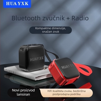 Bežični Bluetooth zvučnik T2 s utorom za karticu, integrirana baterija 1000–1200mAh, Bluetooth 5.0, snaga 10W, raspon frekvencija 100Hz–20kHz