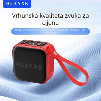 Bežični Bluetooth zvučnik T2 s utorom za karticu, integrirana baterija 1000–1200mAh, Bluetooth 5.0, snaga 10W, raspon frekvencija 100Hz–20kHz