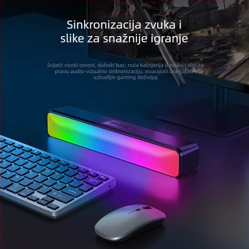 Bežični Bluetooth zvučnik, Bluetooth 5.0, 10W izlaz, frekvencijski raspon 35 Hz–16 kHz, ugrađena baterija 800–1000 mAh, domet do 10 m