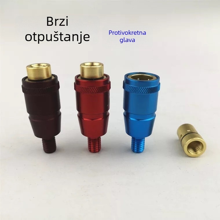 Konektor za ribolovnu mrežu s mehanizmom brzog otpuštanja i glavom protiv okretanja, 8 mm, aluminijska legura