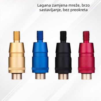 Brza pretvorna glava za ribarski štap, 8 mm, aluminijska legura, anti-rotacija, univerzalni konektor