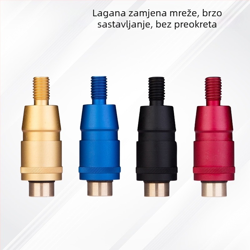 Brza pretvorna glava za ribarski štap, 8 mm, aluminijska legura, anti-rotacija, univerzalni konektor