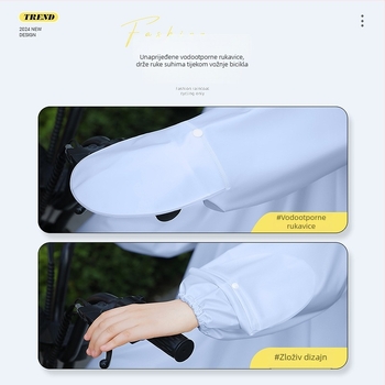 Kišni pončo za bicikl, jedinstveni minimalistički stil, PVC tkanina, težina 600–650 g, mogućnost prilagodbe