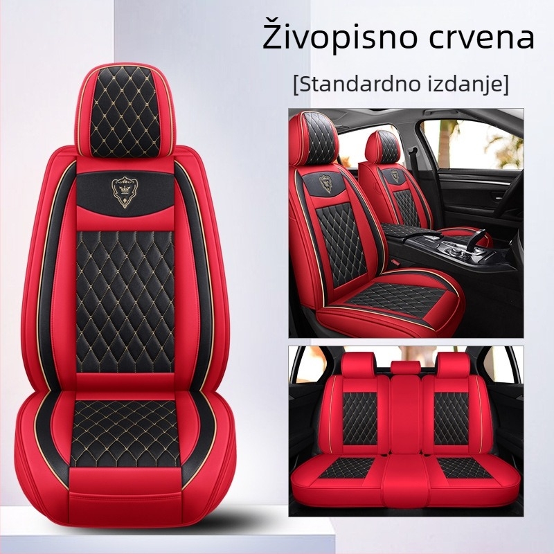 Bo Yi kožni navlaka za autosjedalu, univerzalna za sve sezone, potpuno obuhvatno, šivanje