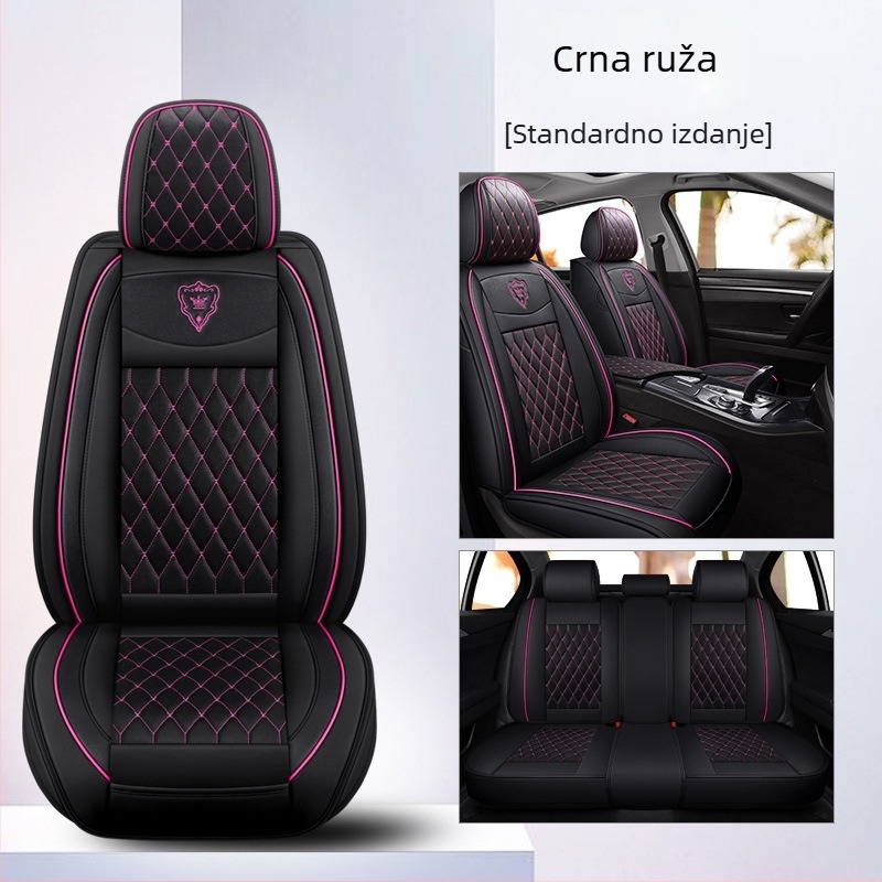 Bo Yi kožni navlaka za autosjedalu, univerzalna za sve sezone, potpuno obuhvatno, šivanje