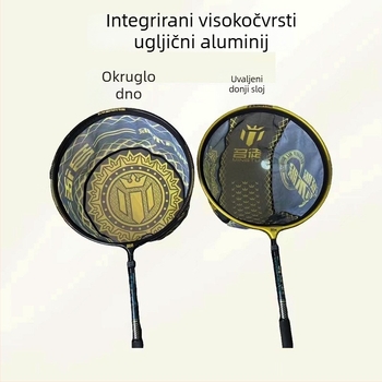 Glava mreže za ribolov – mreža od karbonsko-aluminijske legure, nosivost 15 kg, dubina 25 cm