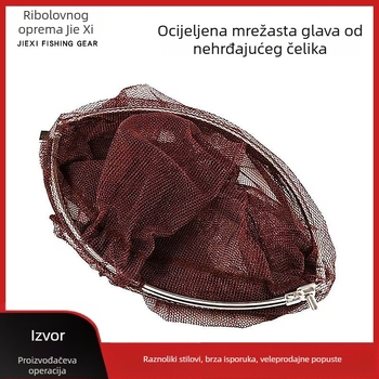 Sklopiva mrežasta glava od nehrđajućeg čelika s ljepilnim premazom protiv zaplitanja, nosivost 7,5 kg, dubina 35 cm