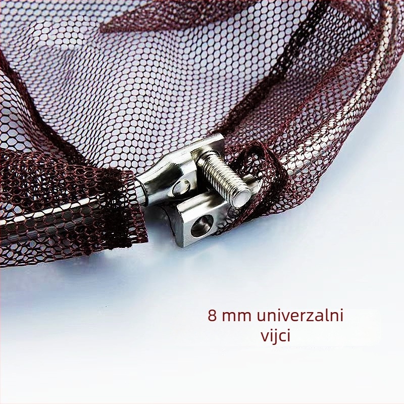 Sklopiva mrežasta glava od nehrđajućeg čelika s ljepilnim premazom protiv zaplitanja, nosivost 7,5 kg, dubina 35 cm