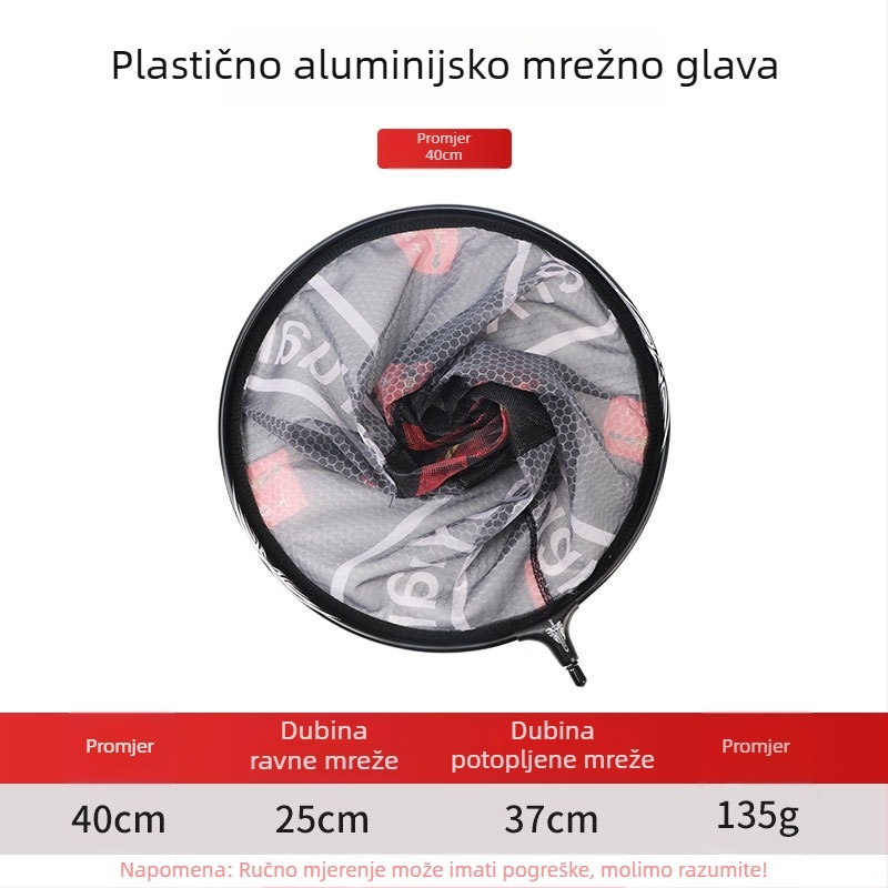 Tuoyang Karbonska Glava Mreže Za Ribolov – Odvojiva, Ultra lagana, Ultra snažna, Za dubinski ribolov