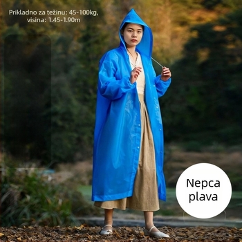 Jednokratna EVA kišna kabanica za odrasle, unisex, cijelo tijelo, vodootporna za planinarenje i putovanja (Materijal: EVA; Pokrivenost: cijelo tijelo; Namjena: planinarenje/putovanja)
