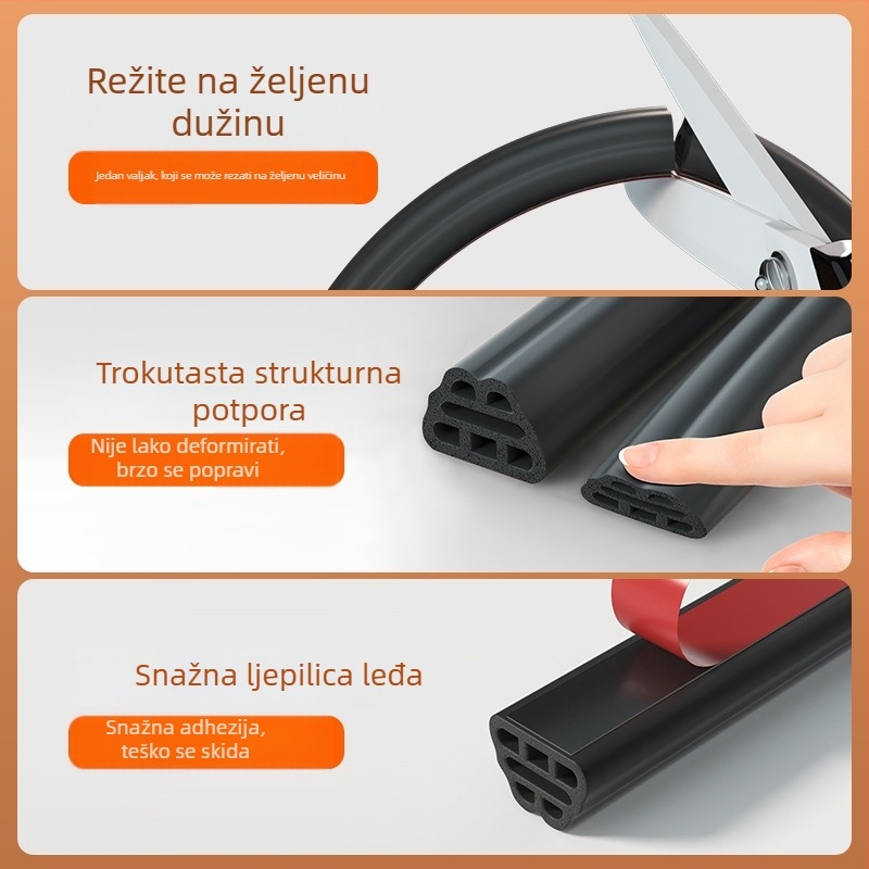 Mary kombinirani brtvni trak za vrata, modernog minimalističkog stila, model Other