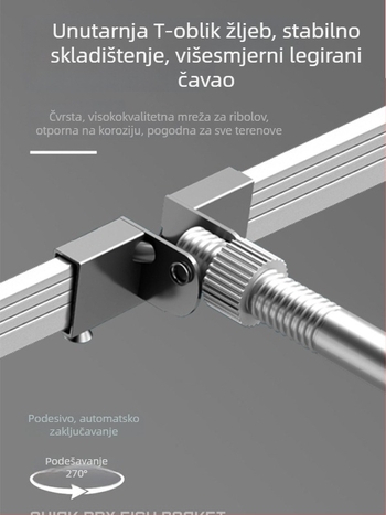Baon najlonska mreža za zaštitu ribolova, prijenosna mreža s kvadratnim otvorima, brzo se suši