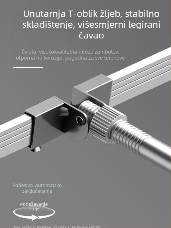 Baon najlonska mreža za zaštitu ribolova, prijenosna mreža s kvadratnim otvorima, brzo se suši