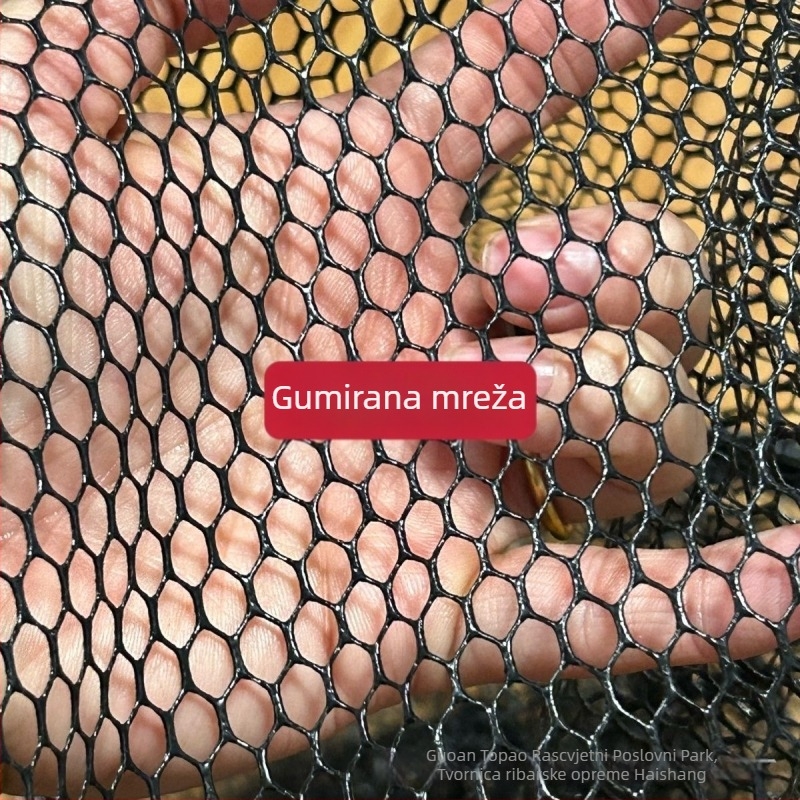 Aluminijska legura gumirana mrežna glava za mreže za ribolov - mrežni materijal: nano ljepilo premaz; nosivost oko 30 kg; dubina 35/40/45/50 cm; marka Haishang zhisheng