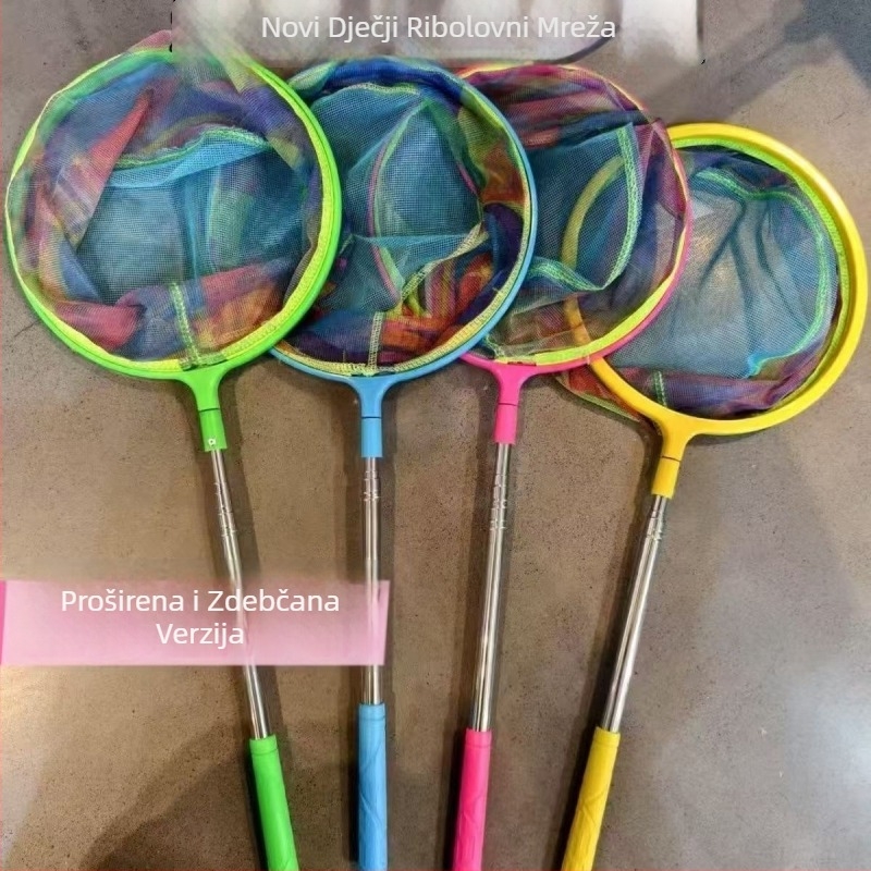 Runshuo Dječja sklopiva mreža za ribolov za hvatanje malih riba, škampi, leptira i dragonflies